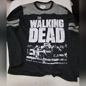 Black and Gray Long Sleeve Shirt